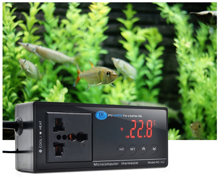 Digital Display Aquarium Thermometer Thermostat Probe