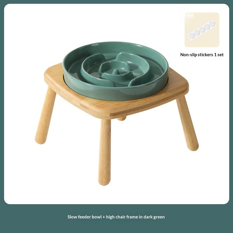 Ceramic Pet Slow Feeding Anti Choking Bowl