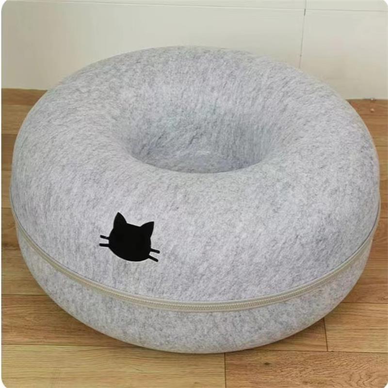 Comfortable Round Pet Tunnel Bed Cozy Sleeping Nest
