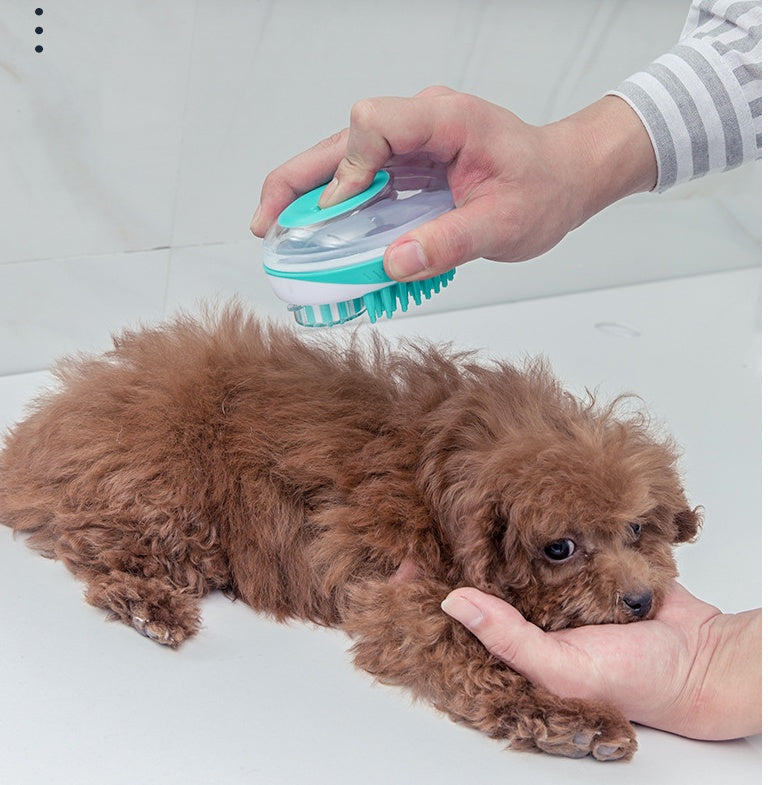 Pet Bath Massage Brush Cleaning Grooming Tool