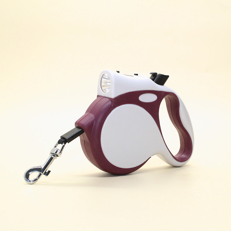 Retractable Pet Leash With LED Light Control Rope