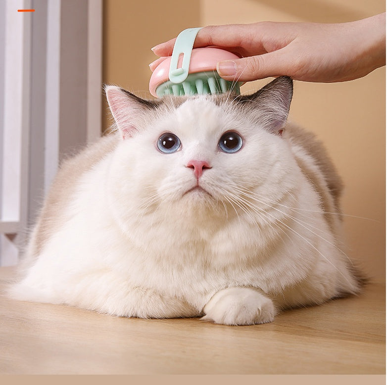 Silicone Pet Bath Massage Brush Cleaning Grooming Tool