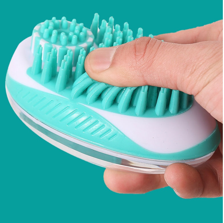 Pet Bath Massage Brush Cleaning Grooming Tool