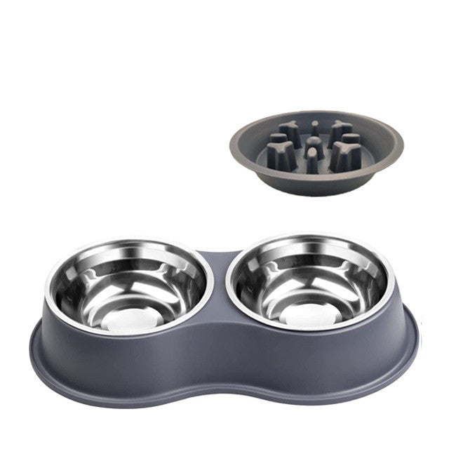 Removable Pet Slow Feeding Bowl Anti Gulp Design