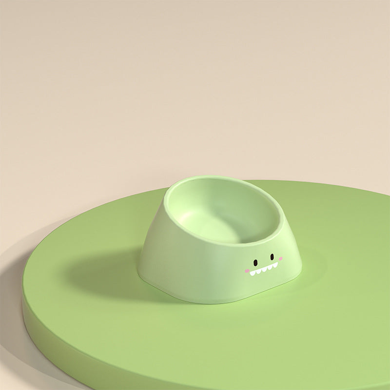 Pet Tilted Cervical Support Stainless Steel Feeding Bowl