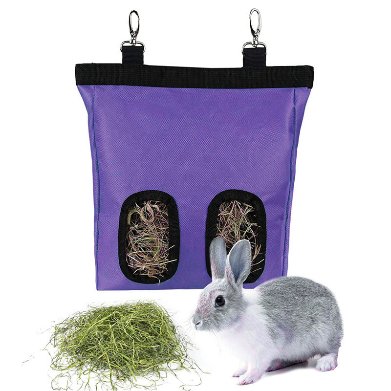 Hanging Rabbit Guinea Pig Hay Feeder Bag