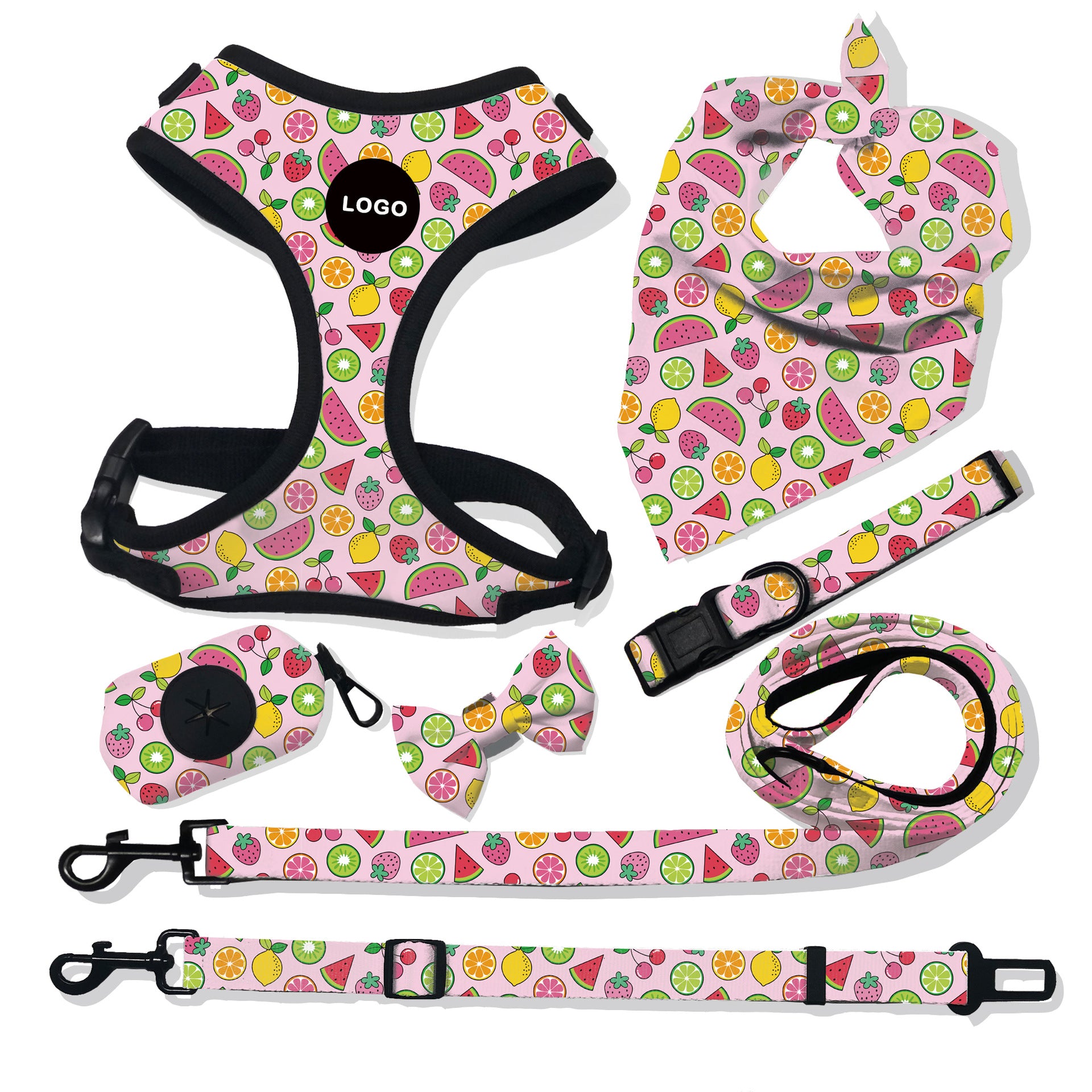 Breathable Pet Harness Leash Control Set