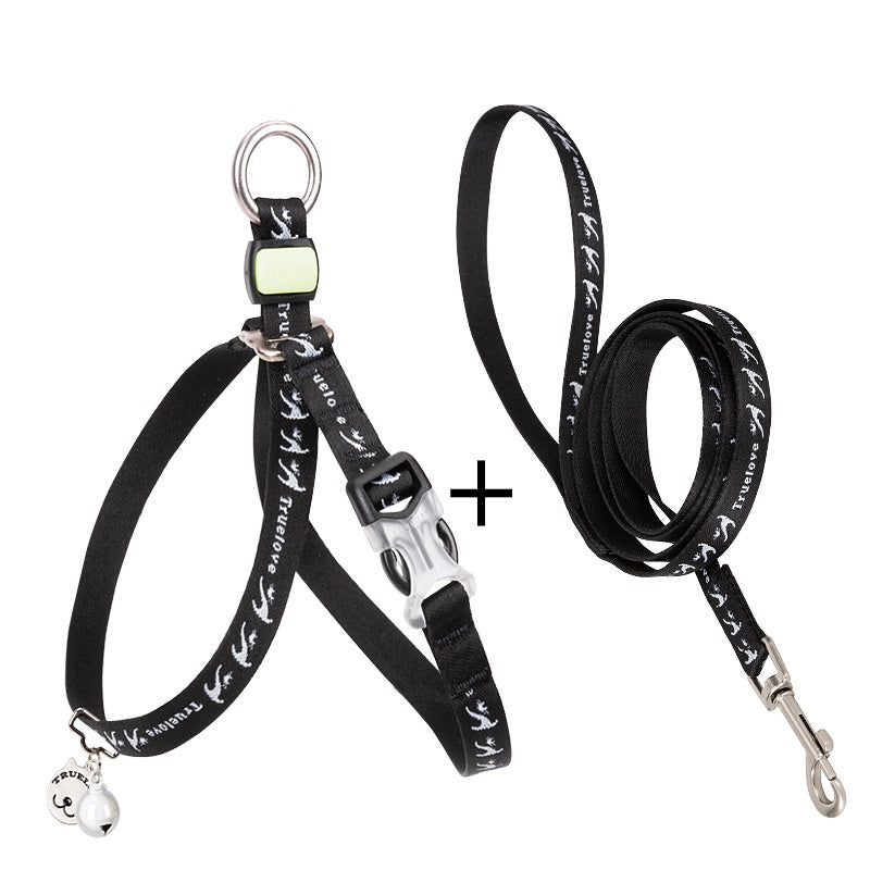 Bell Chest Strap Vest Adjustable Pet Leash Harness