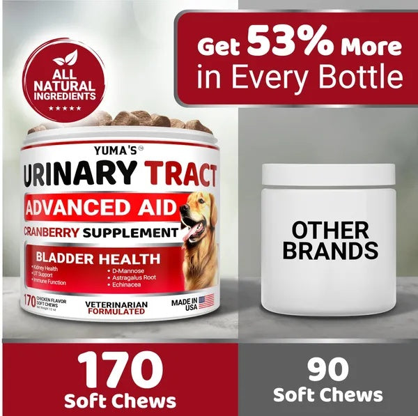 Cranberry Bladder Control Supplement Treats 170 Count
