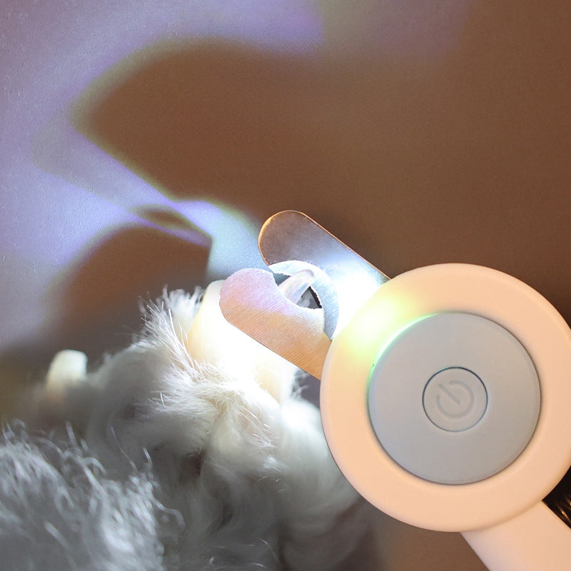 Pet LED Nail Grinder Clippers Grooming Tool