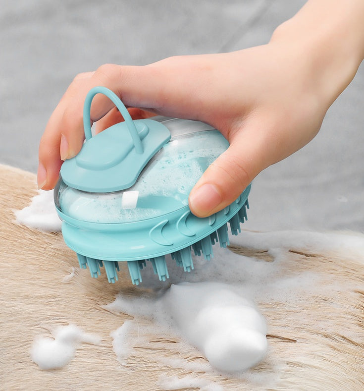 New Pet Bath Massage Brush Grooming Cleaning Tool