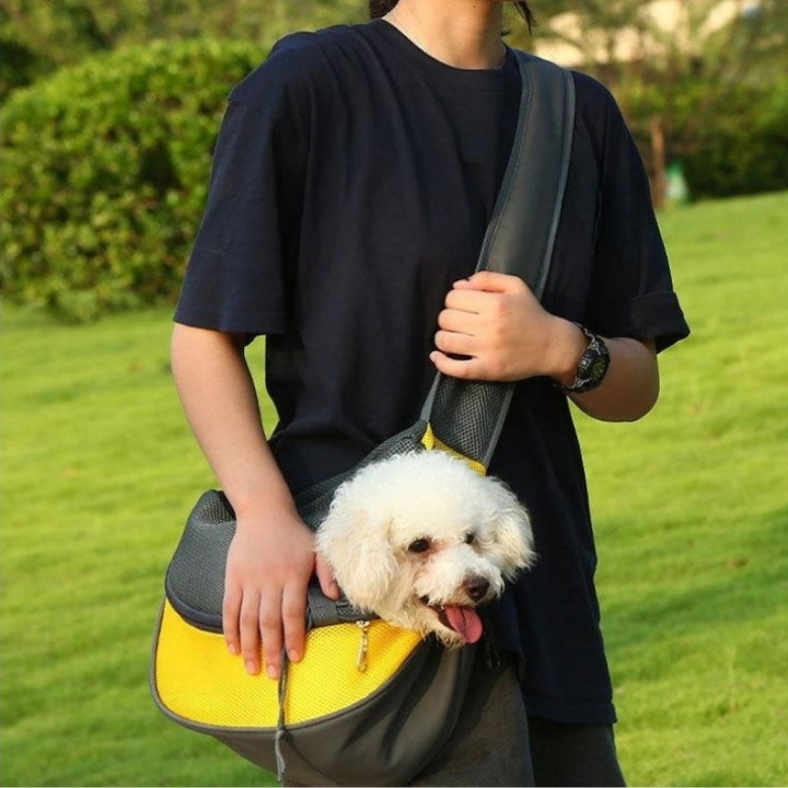 Mesh Oxford Pet Carrier Shoulder Travel Sling Bag