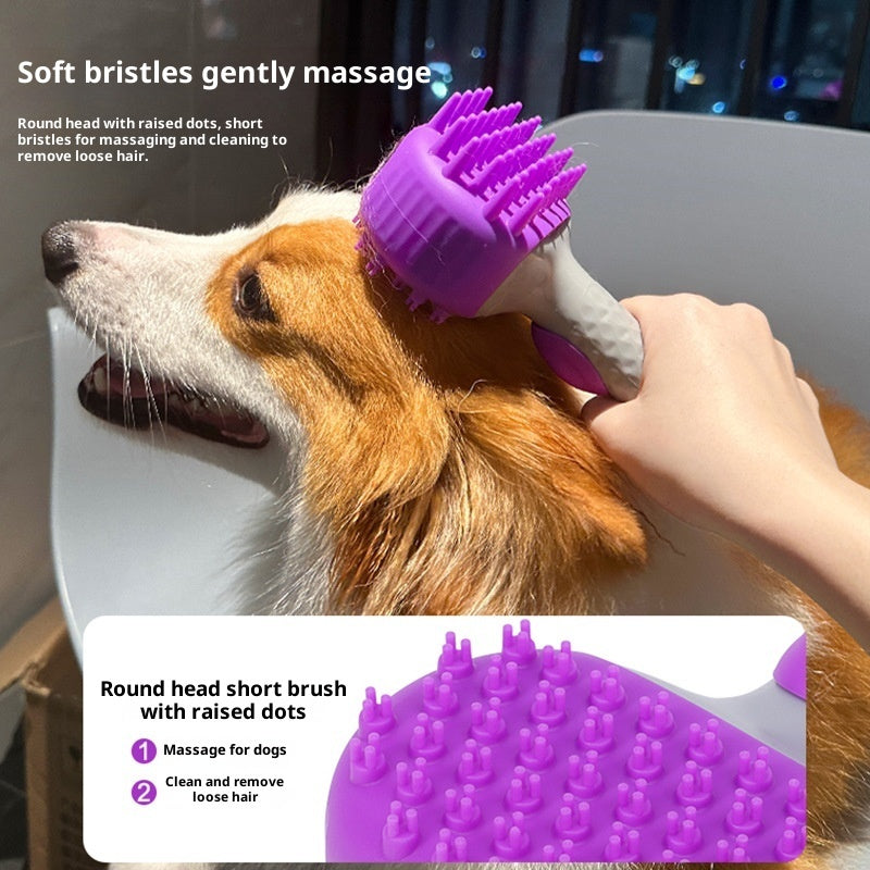 Pet Shower Bath Brush Floating Hair Cleaning Tool