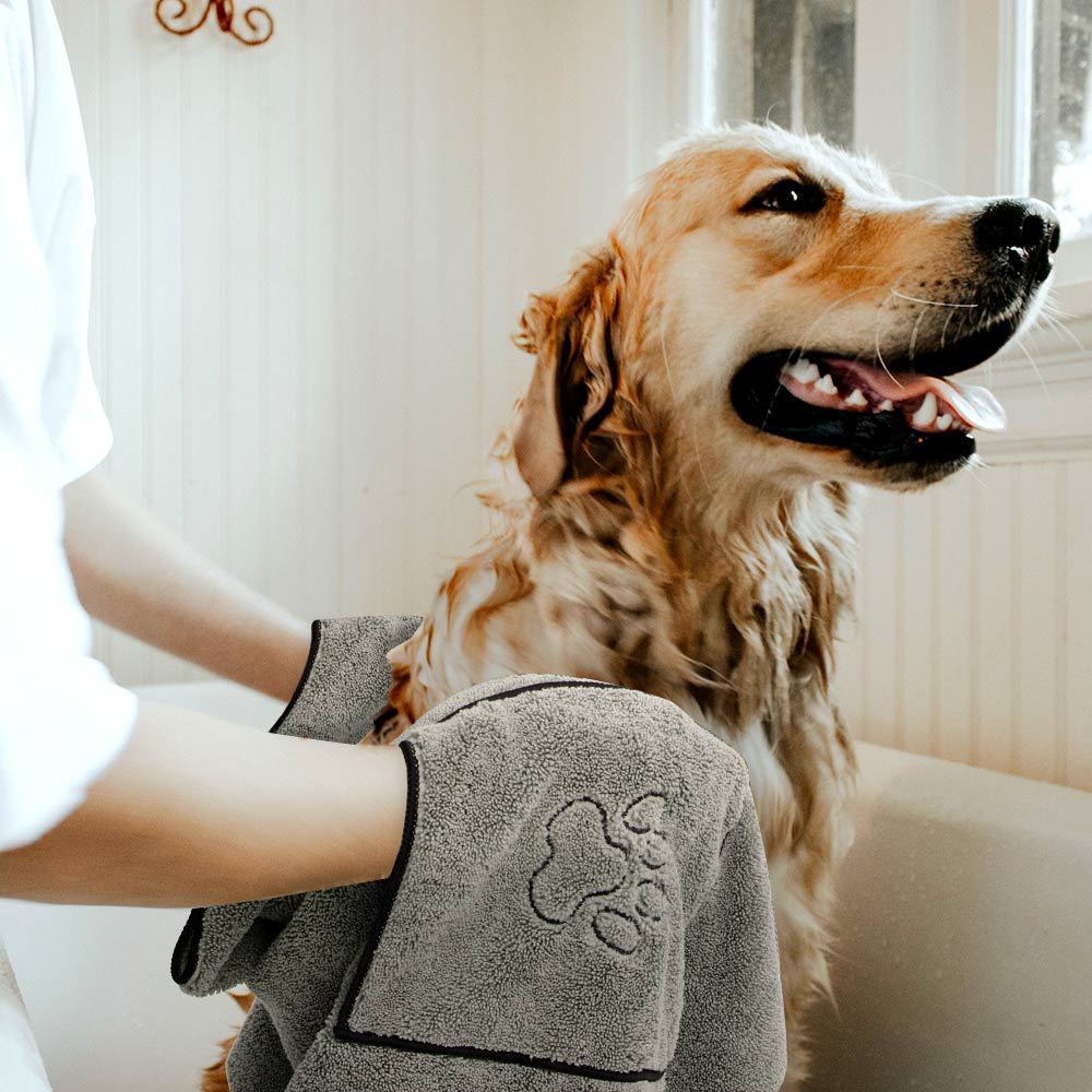 Super Absorbent Pet Bathrobe Large Bath Towel Wrap