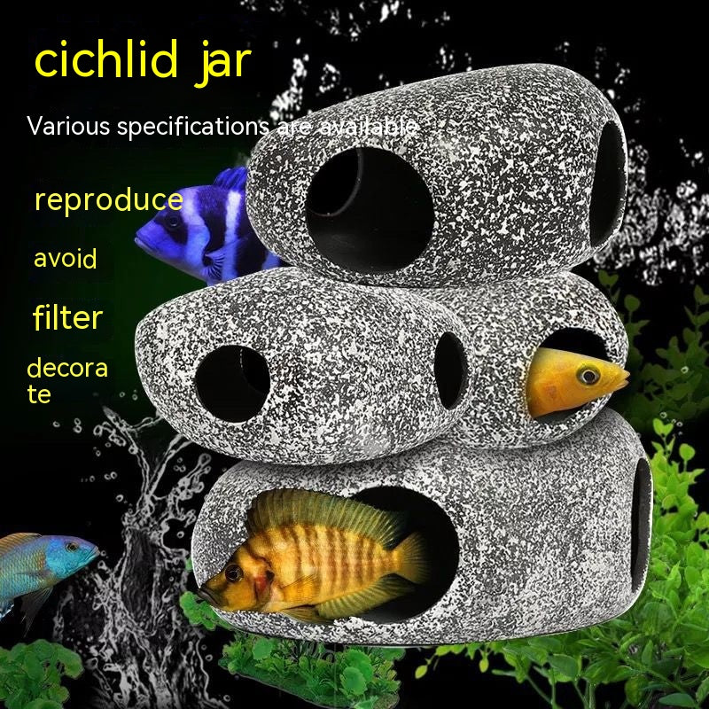 Aquarium Stone Landscape Fish Shrimp Breeding Decoration