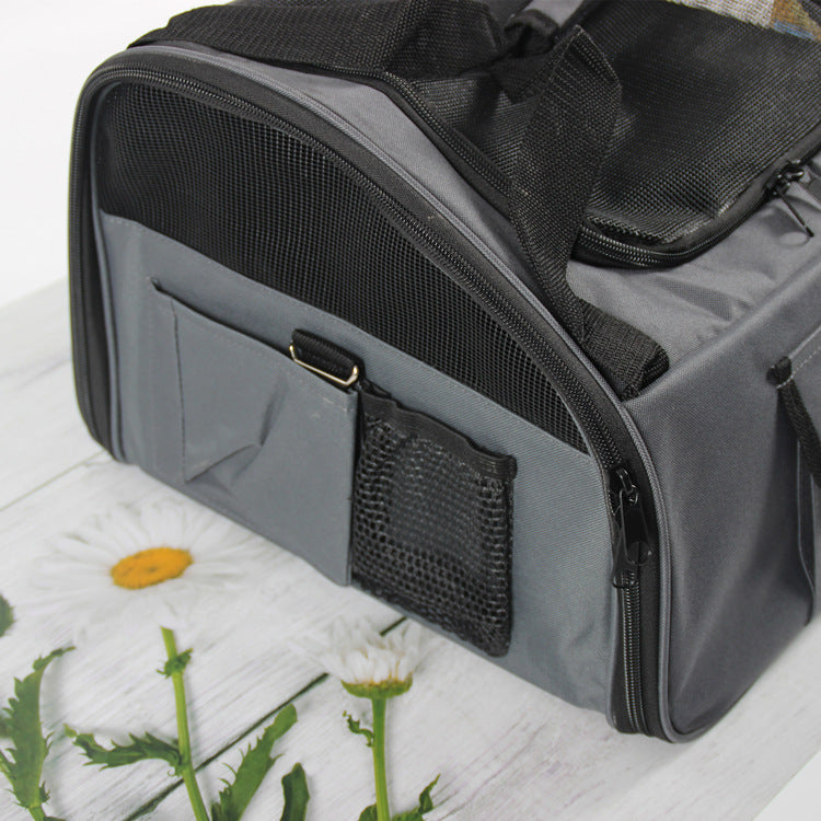 Folding Pet Car Seat Hammock Travel Carrier Bag