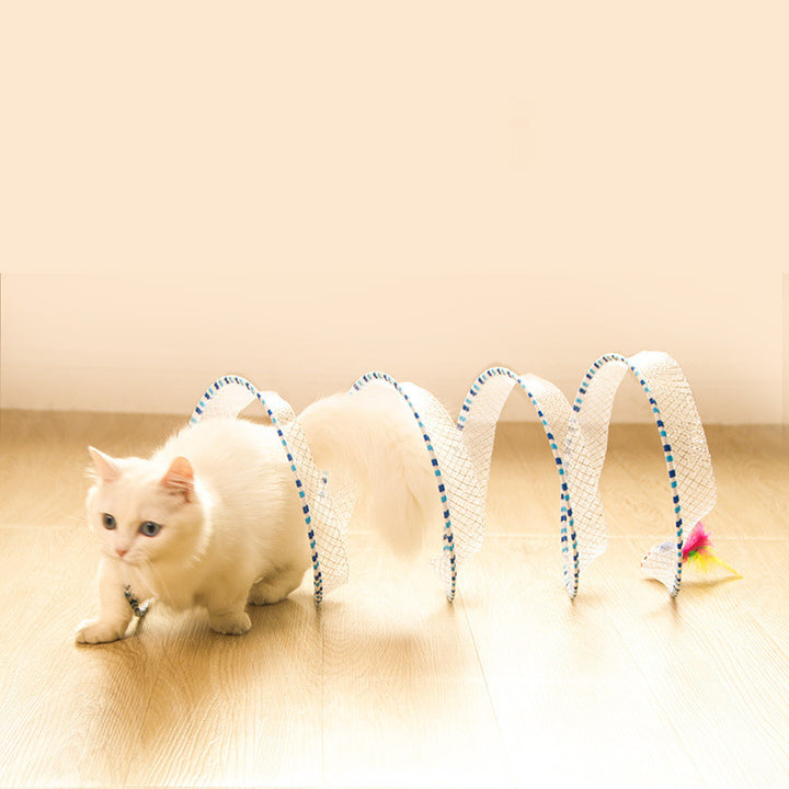Pet Foldable Storage Interactive Tunnel Play Toy