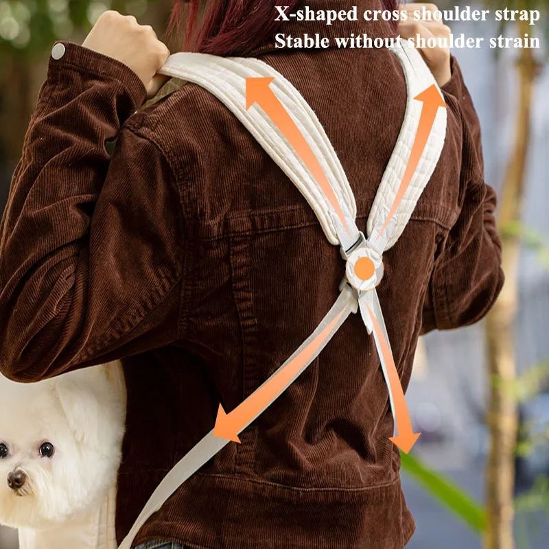 Breathable Pet Carrier Backpack Outdoor Travel Chest Bag
