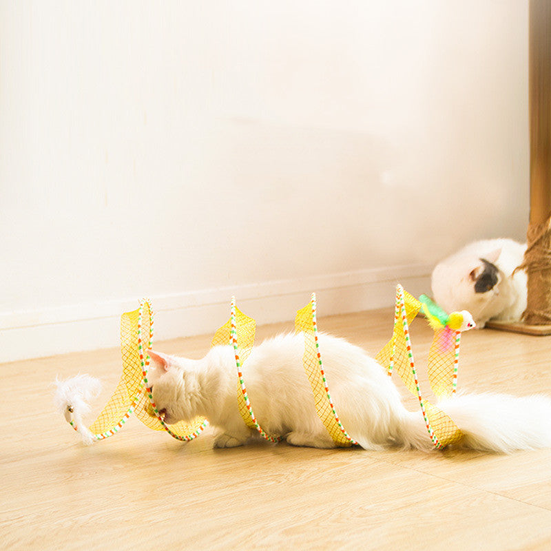 Pet Foldable Storage Interactive Tunnel Play Toy