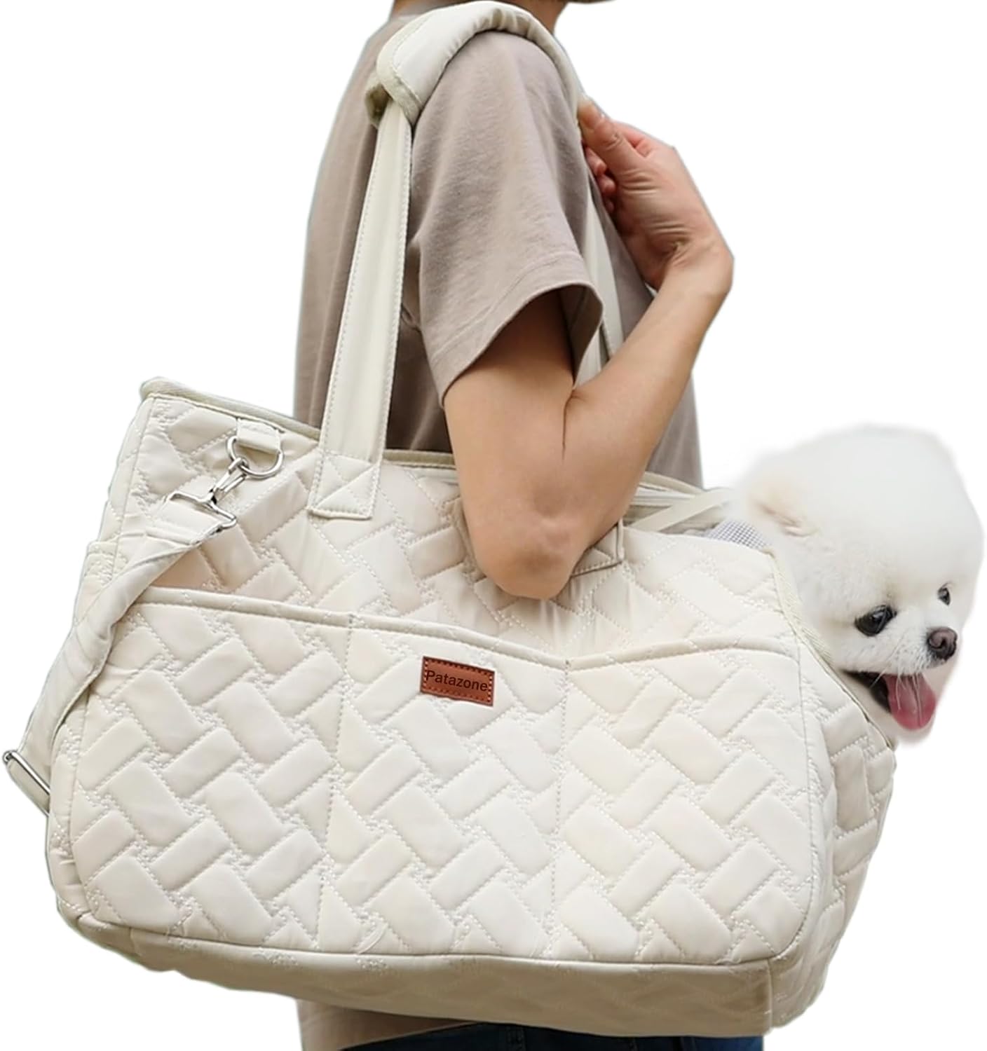Breathable Pet Carrier Handbag Multi Pocket Travel Tote