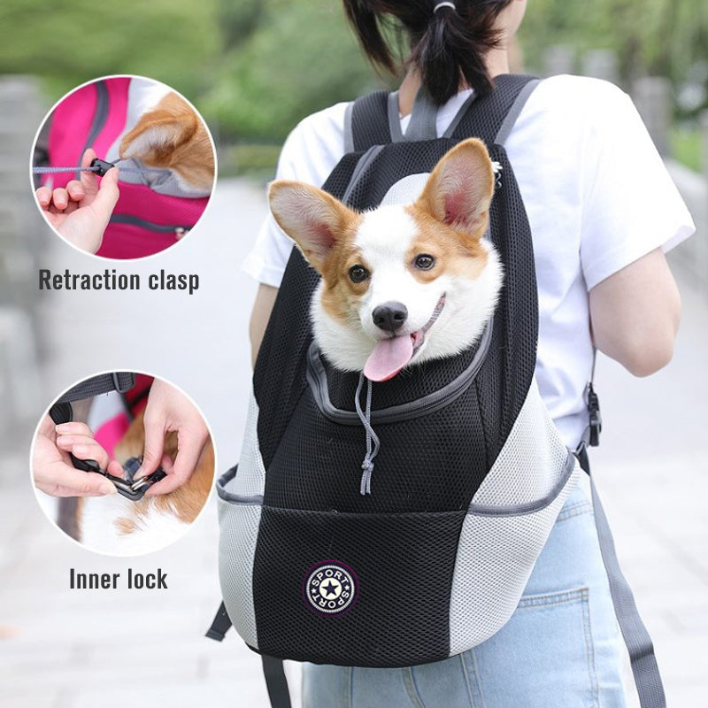 Portable Outdoor Pet Carrier Backpack Travel Bag