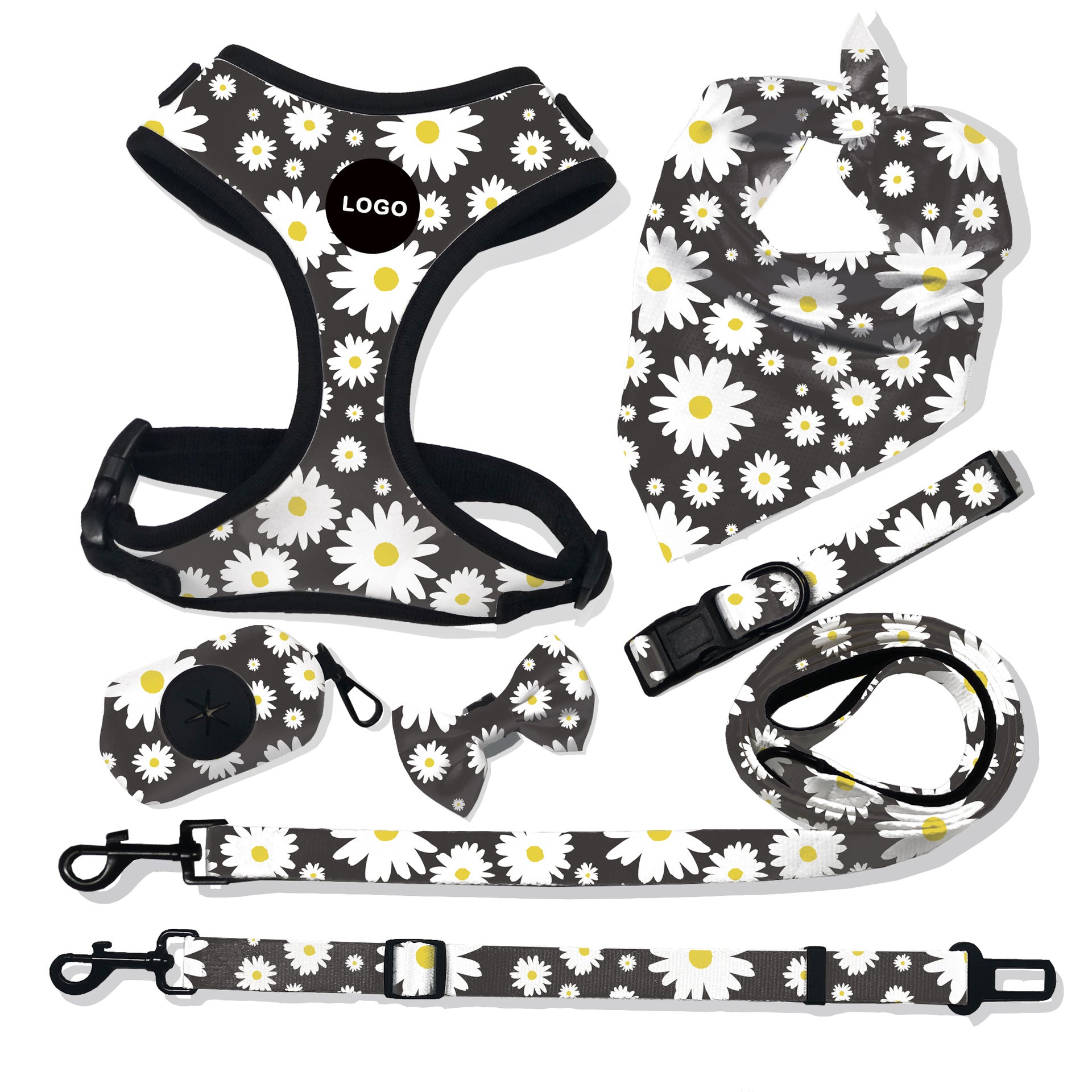 Breathable Pet Harness Leash Control Set