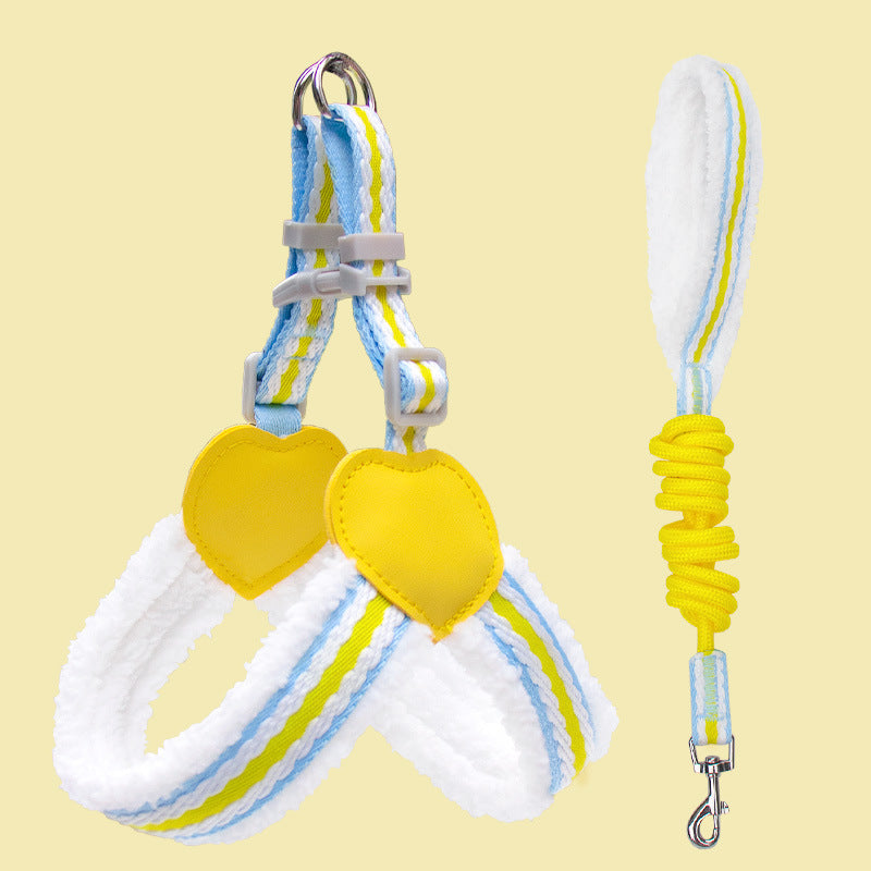 Breathable Pet Chest Vest Walking Leash Harness Set