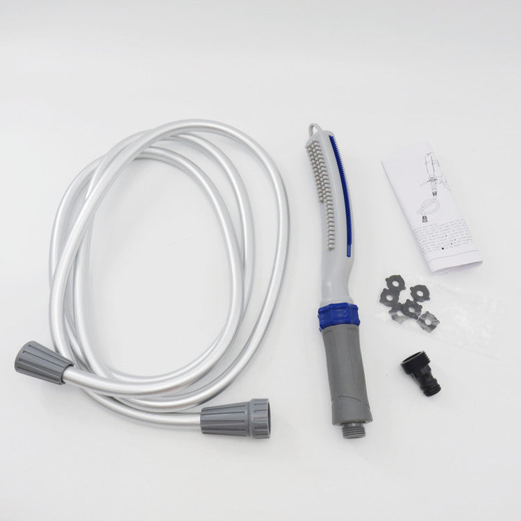 Pet Bath Brush With Water Hose Shower Cleaning Tool
