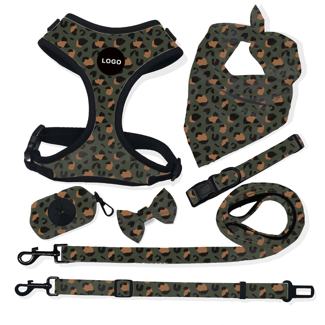 Breathable Pet Harness Leash Control Set