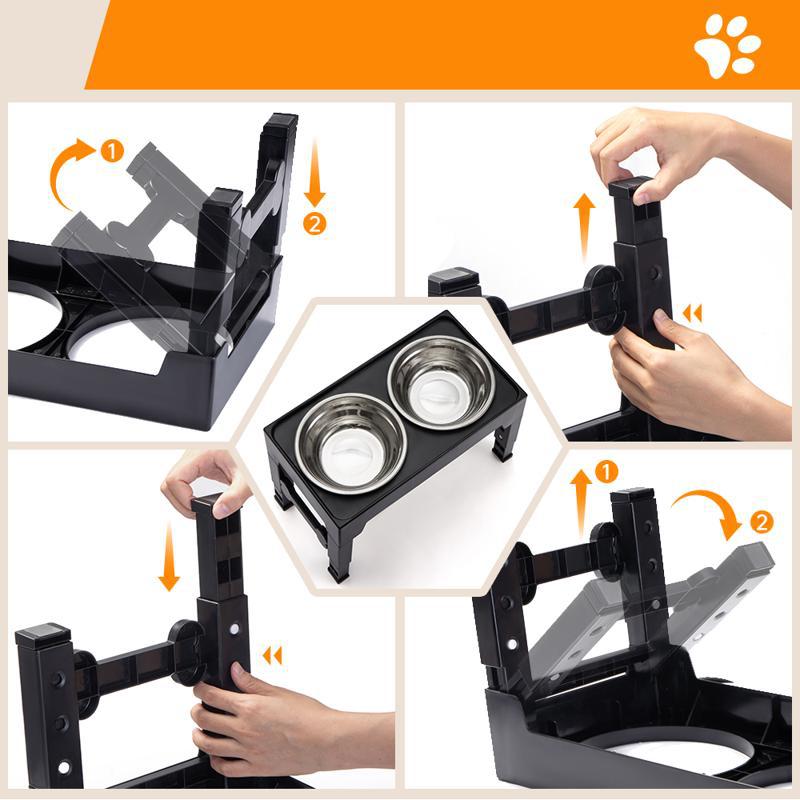 Pet Lifting Neck Support Anti Tumble Feeding Bowl