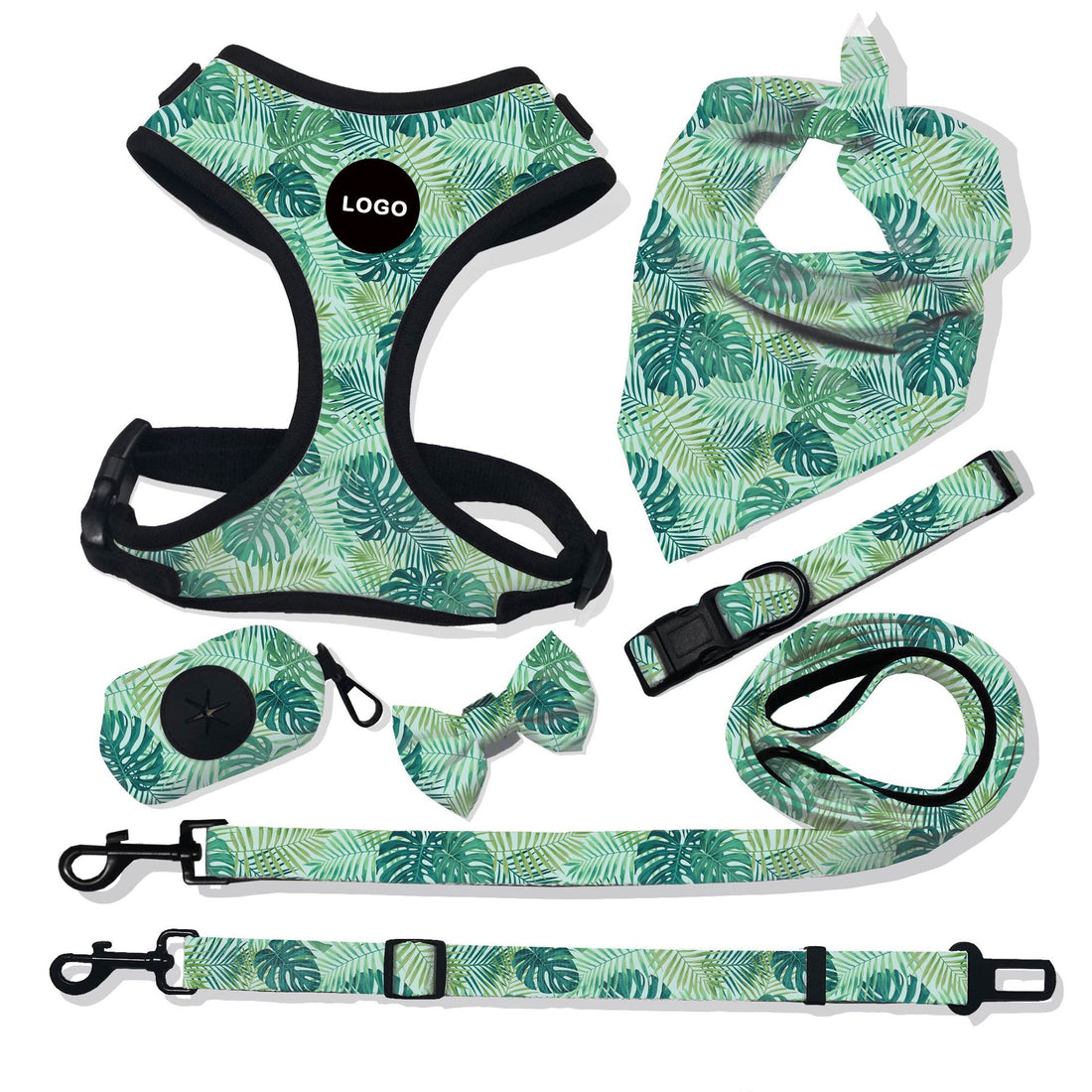 Breathable Pet Harness Leash Control Set