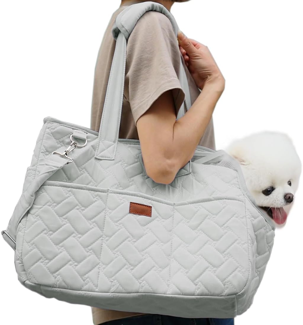 Breathable Pet Carrier Handbag Multi Pocket Travel Tote