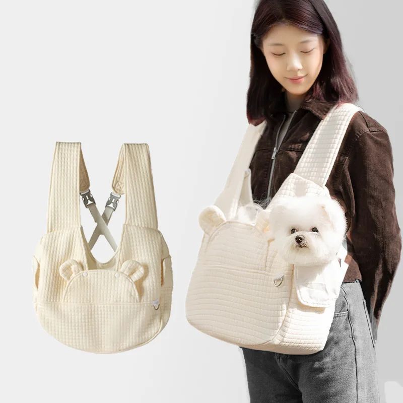 Breathable Pet Carrier Backpack Outdoor Travel Chest Bag