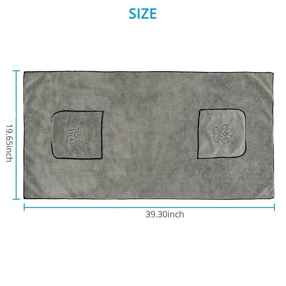 Super Absorbent Pet Bathrobe Large Bath Towel Wrap