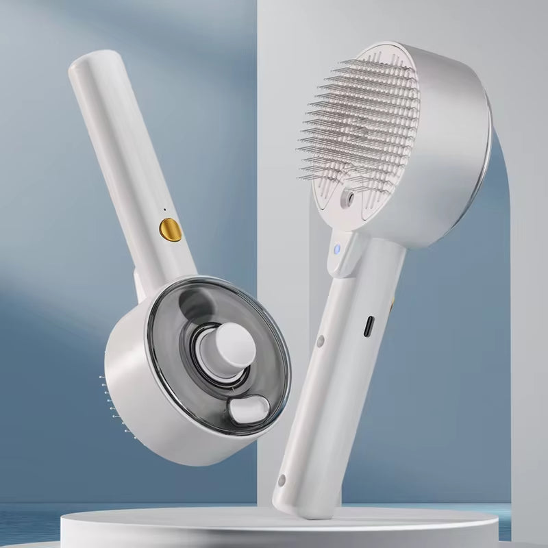 Pet Electric Steam Grooming Massage Spray Brush Tool