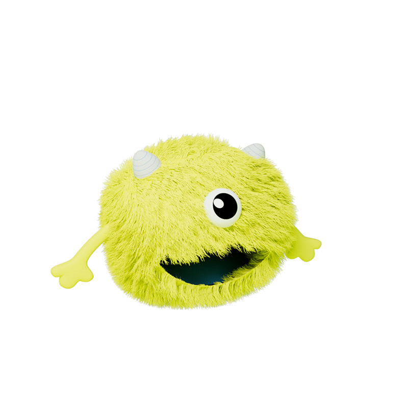 Machine Washable Fluffy Round Pet Calming Plush Bed