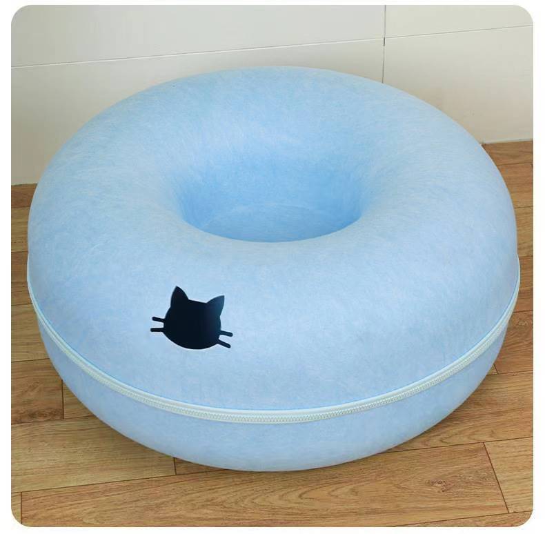Comfortable Round Pet Tunnel Bed Cozy Sleeping Nest