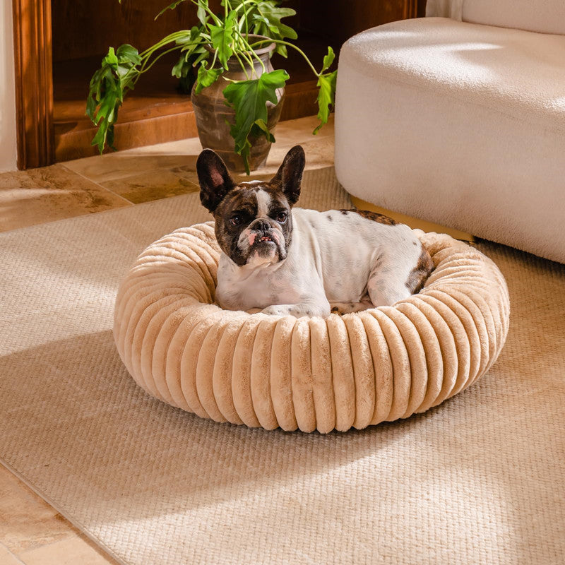 Plush Round Pet Bed Winter Warm Rabbit Fur Mat