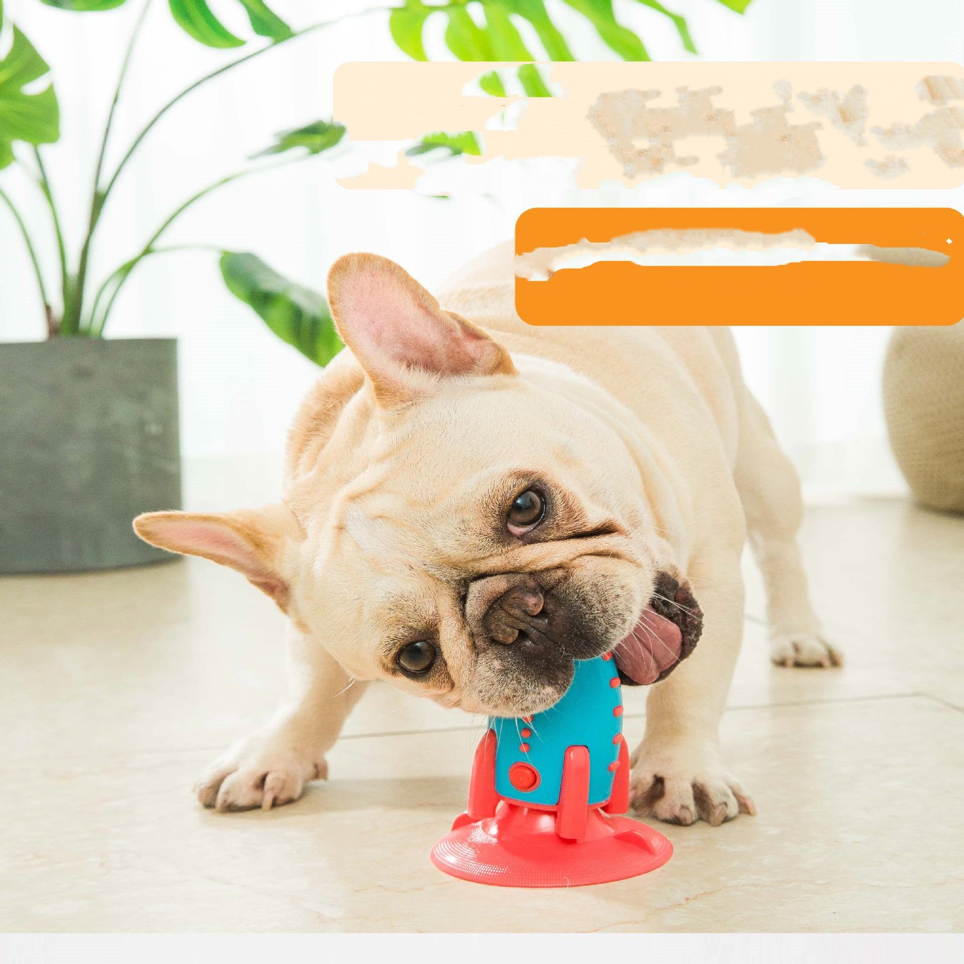 Pet Rocket Treat Dispenser Bite Resistant Chew Toy