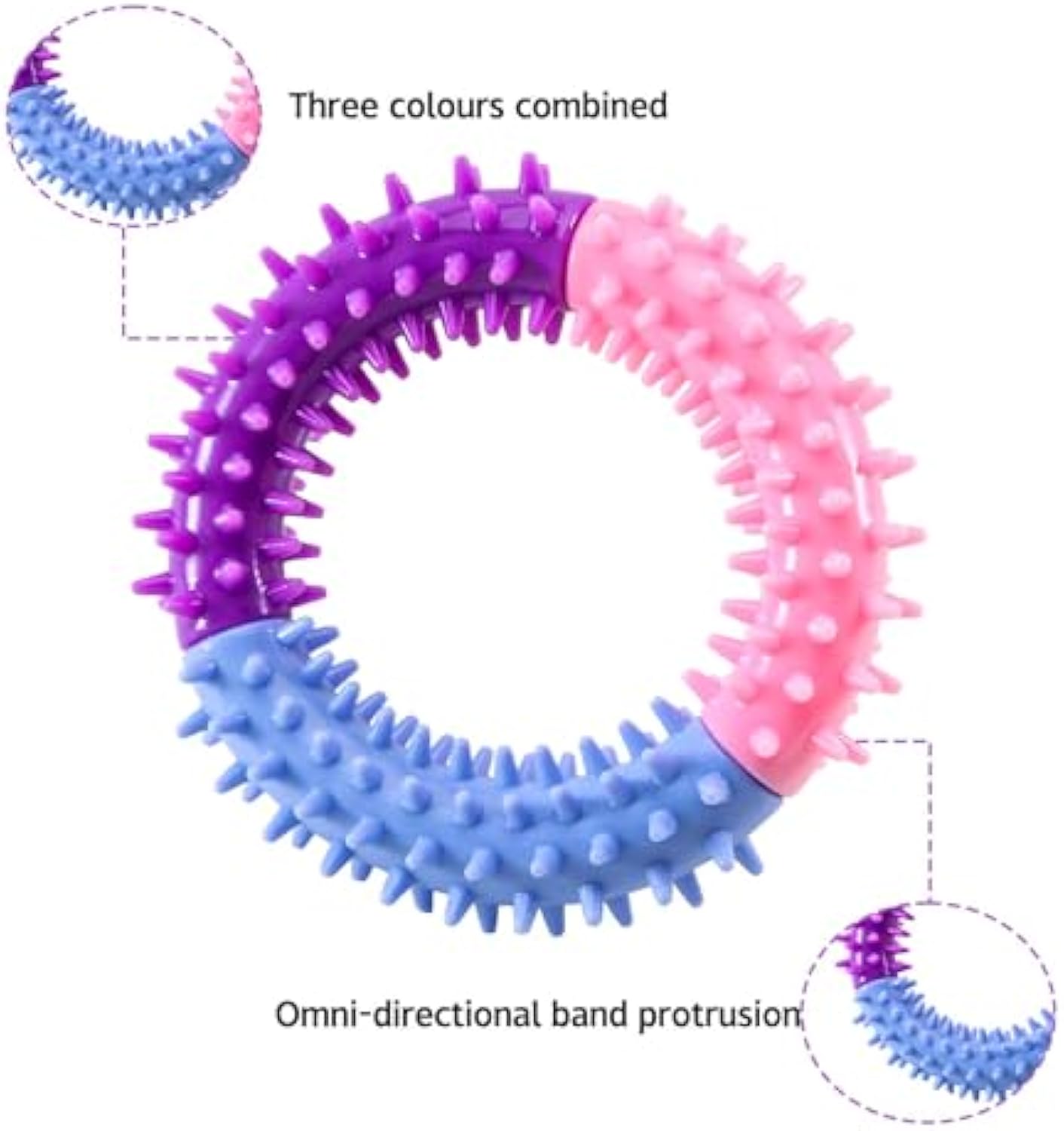 Pet Rubber Chew Ring Teething Interactive Toy