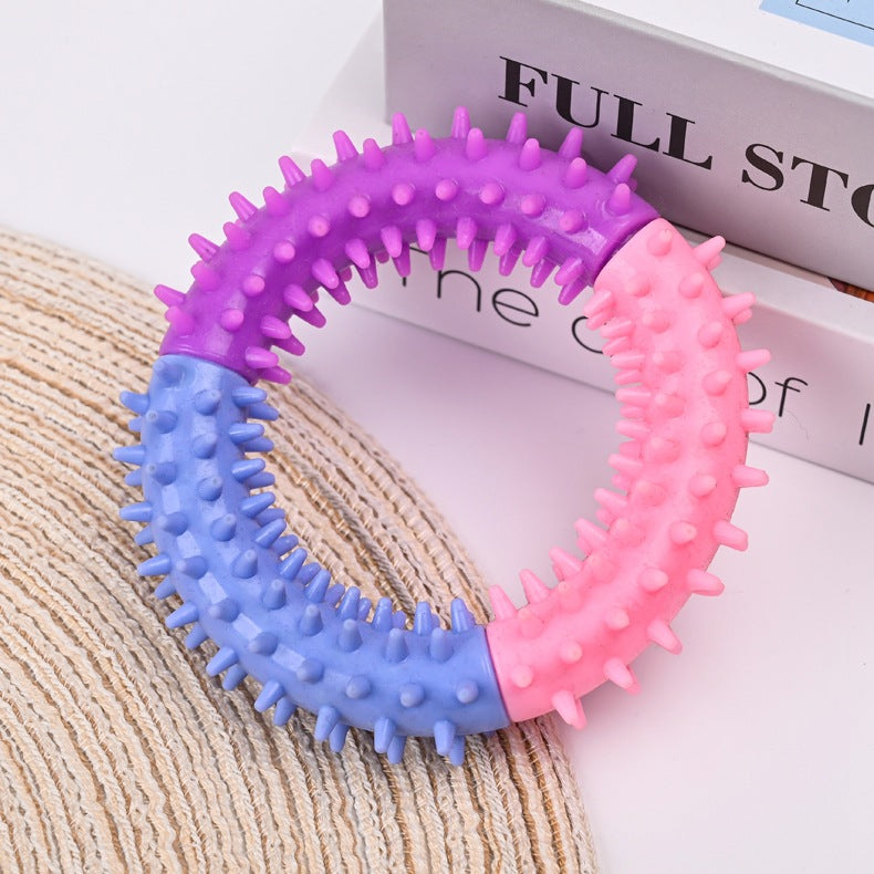 Pet Rubber Chew Ring Teething Interactive Toy