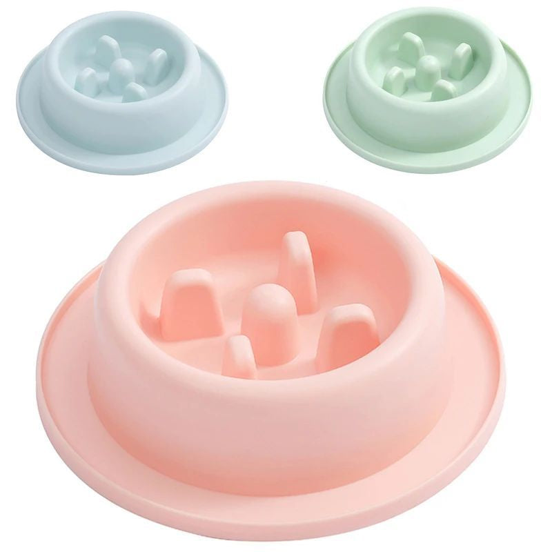 Pet Slow Eating Anti Choking Interactive Feeding Bowl