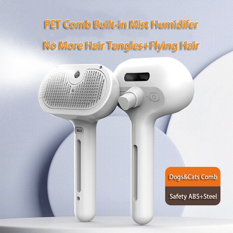 Pet Self Cleaning Dematting Grooming Mist Brush Tool