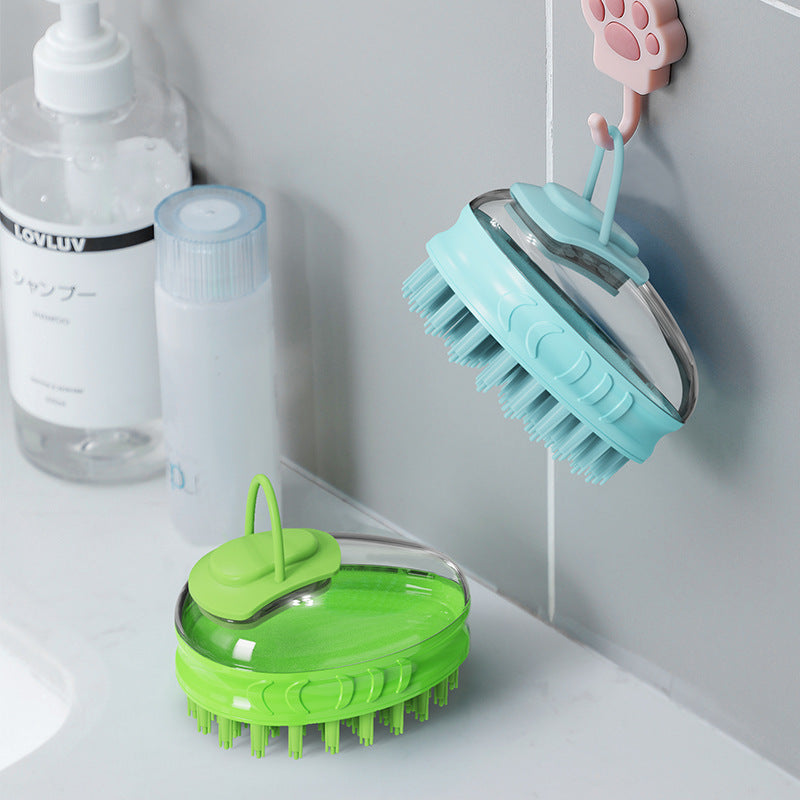 New Pet Bath Massage Brush Grooming Cleaning Tool