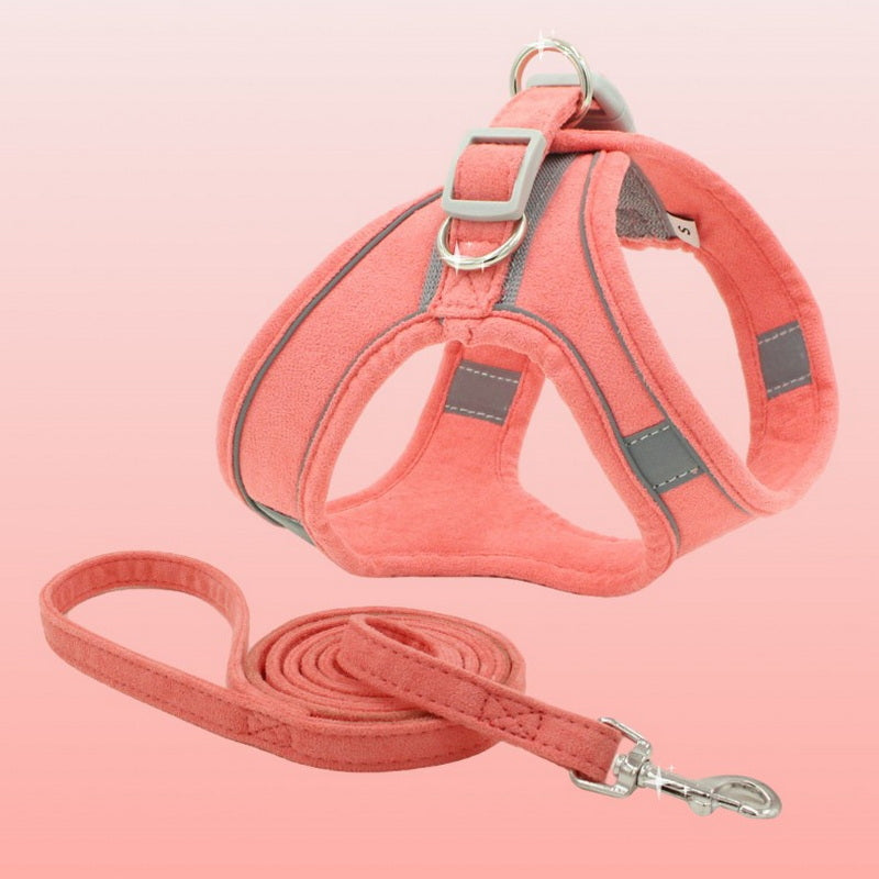 Vest Type Pet Chest Harness With Control Leash