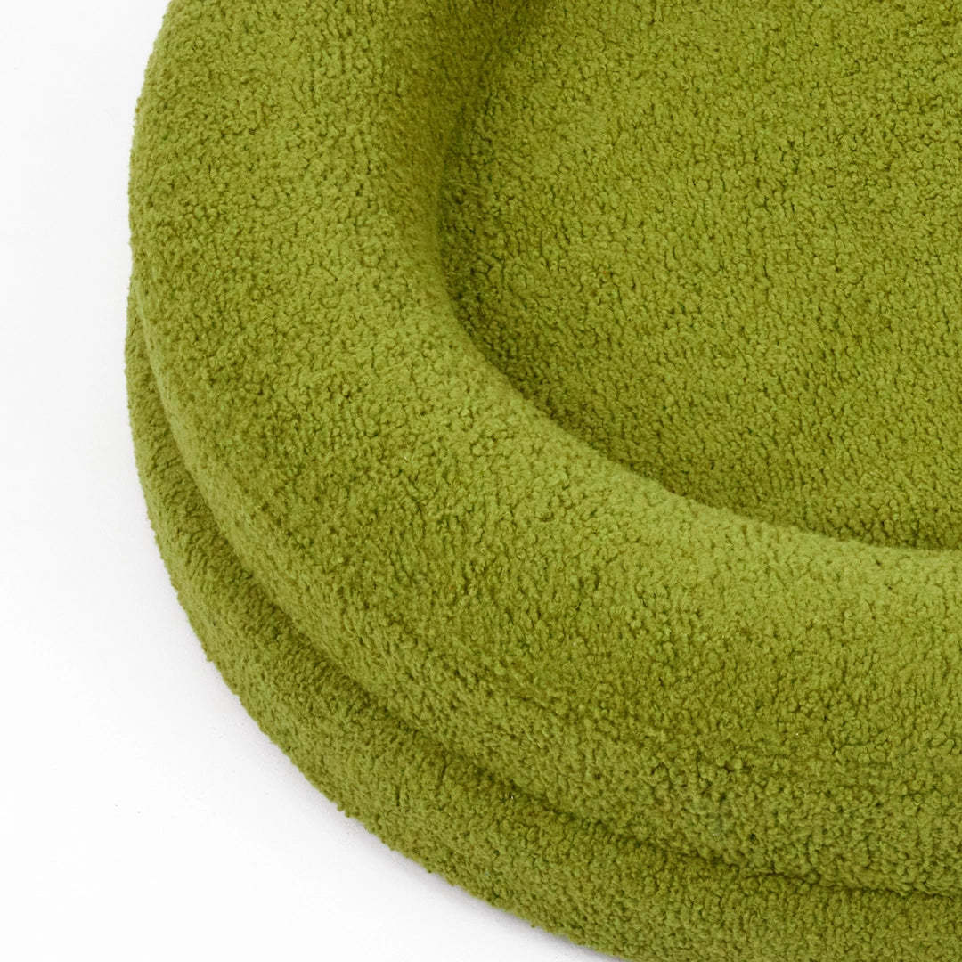 Solid Color Leisure Round Pet Bed Cozy Sleeping Nest