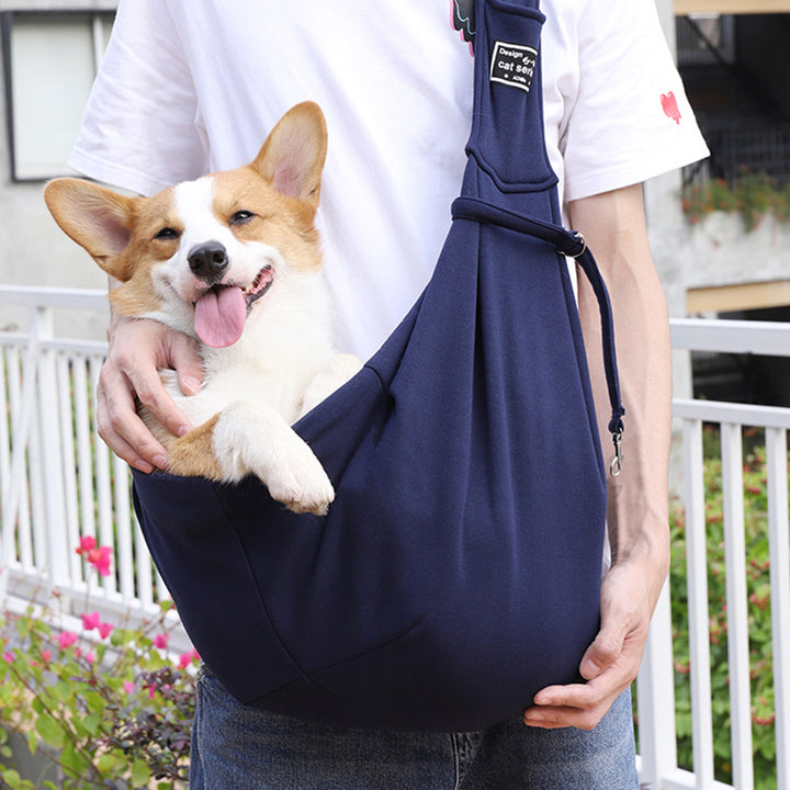Cotton Pet Carrier Shoulder Tote Travel Sling Bag
