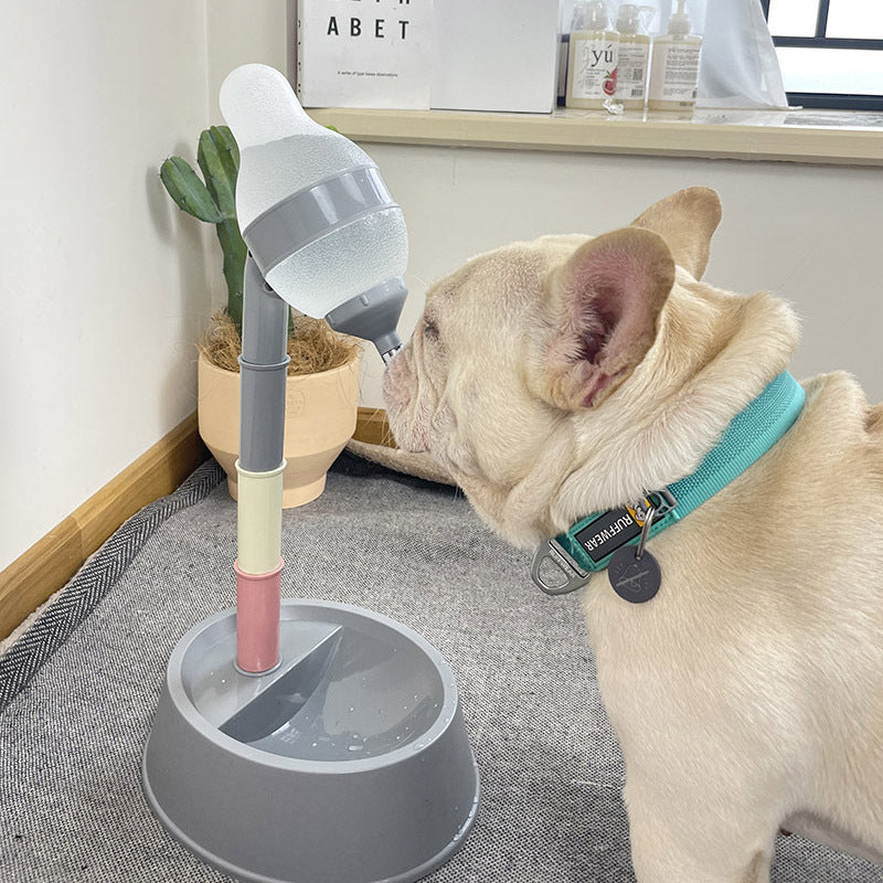 Pet Automatic Height Adjustable Water Dispenser Feeding Bowl