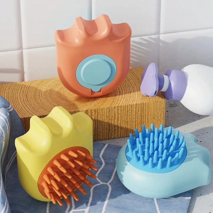 Pet Bath Brush Massage Comb Shampoo Box Cleaning Tool