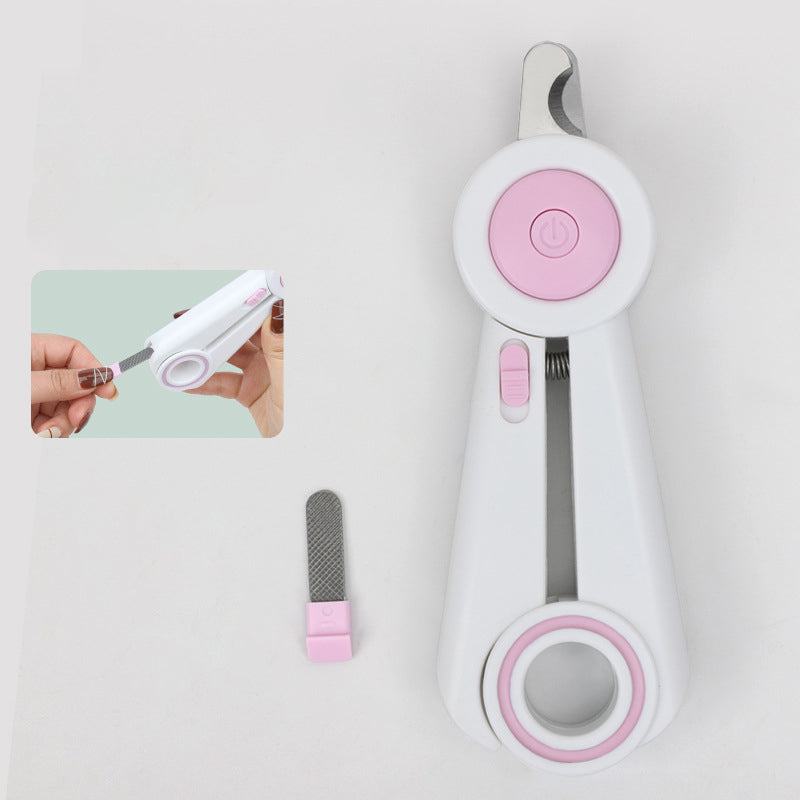 Pet LED Nail Grinder Clippers Grooming Tool